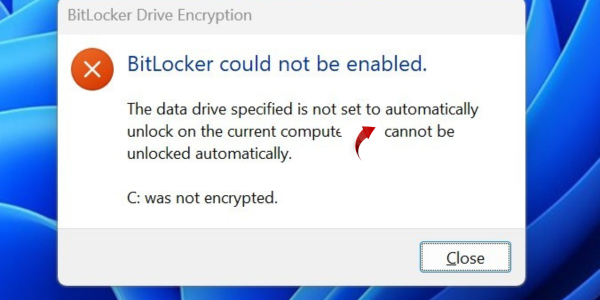 BitLocker Drive Encryption Error Code 10