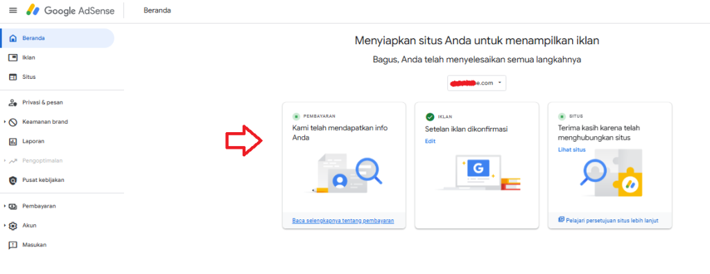 daftar adsense centang hijau